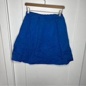 Everlane Cobalt Blue Elastic Waist Pocket Aline Skirt Size Small